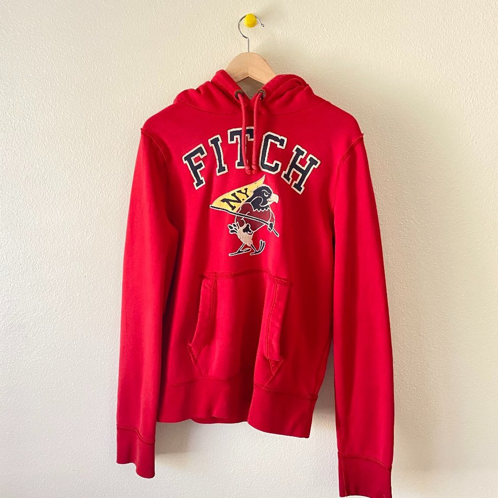 Abercrombie & Fitch, Large Red Muscle Fit Hoodie